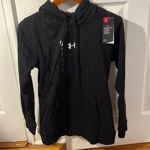 New with tags woman’s medium Under Armour black hoodie